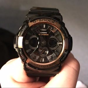 CASIO G-SHOCK WR20BAR GA-200RG BLACK/COPPER