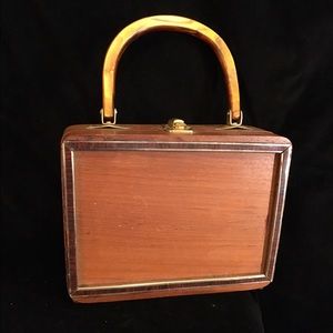 Vintage wooden purse.