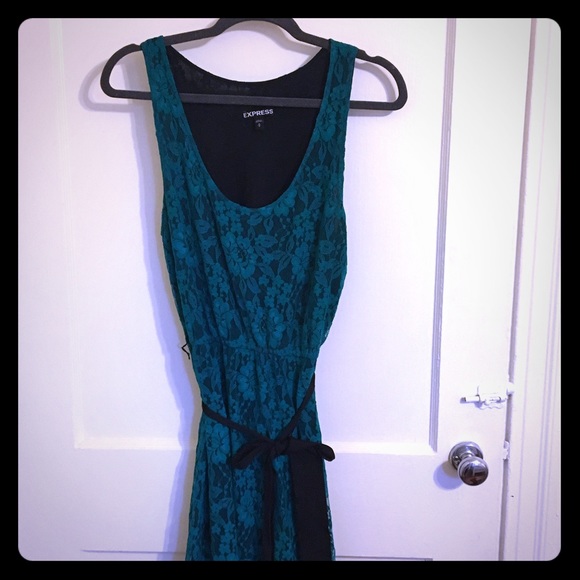 Turquoise Lace Dress