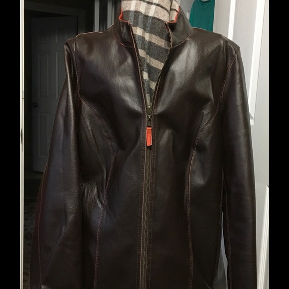 suede jacket 2-toned