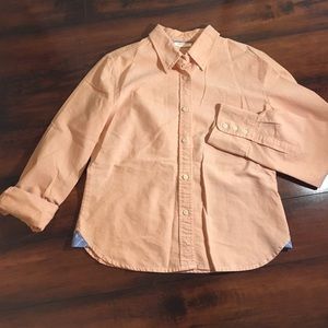 Lee coral button down blouse