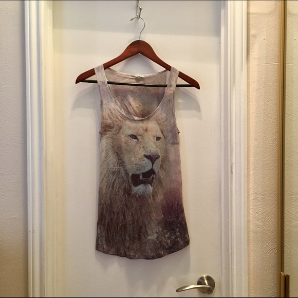 Lion Print Tank Top