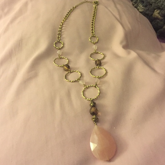 Gold tone necklace