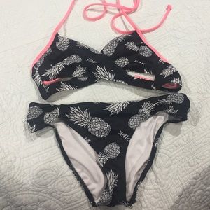 VS pink swim suit set!!