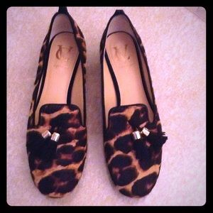 Vince Camuto Vi-Nancy Animal Ballet Flats Sz 38. 5