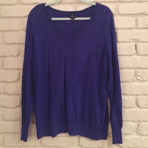 Plus size sweater (2x) cobalt blue light weight