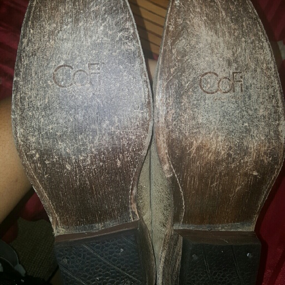 Gold Genuine Leather Cowboy Boots - Picture 3 of 3