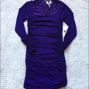 ✨Laundry by Design Purple Ribbed Bodycon Dress✨