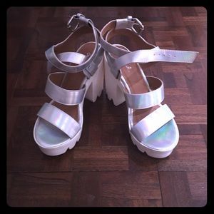 Holographic platform heels!