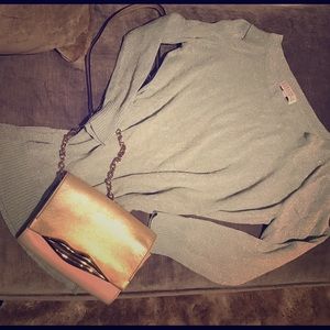 Mint green sparkle sweater