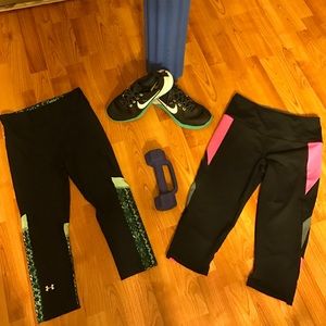 2 workout Capri pants bundle