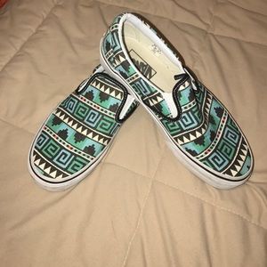 Tribal patterned vans
