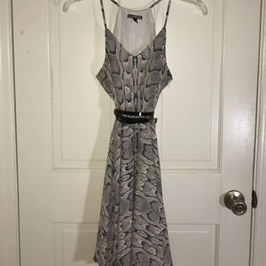 Express snakeskin dress size 4