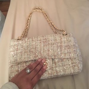 Double flap quilted bag