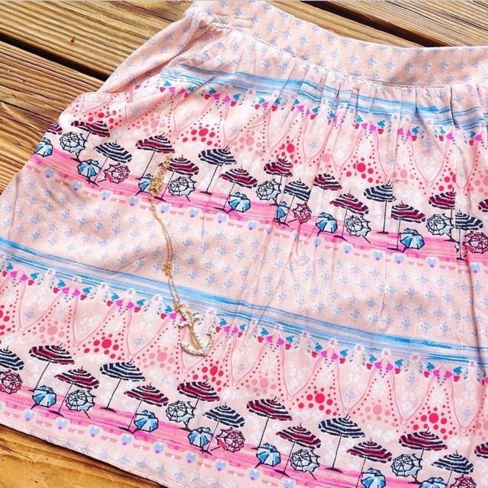 LC Beach Umbrella Mini Skirt
