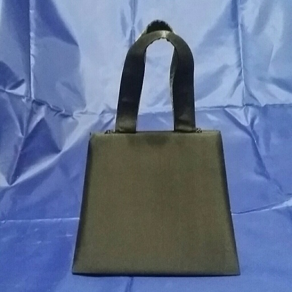 Black Satin Evening Bag