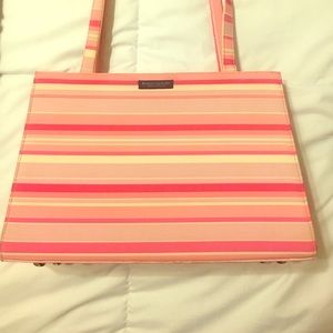 Pink and White Kate Spade Purse
