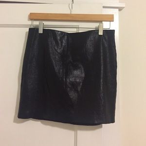 Black leather Alice and Olivia skirt