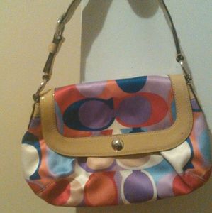 Multi-color Coach Purse
