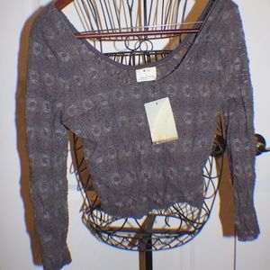 Urban Outfitters long sleeved, lace, crop top