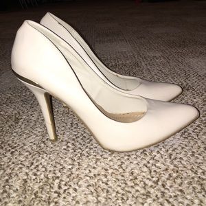 Cream heels