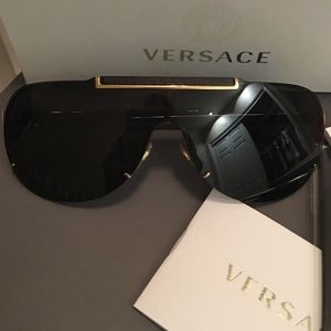 Versace Sunglasses Women's black gold