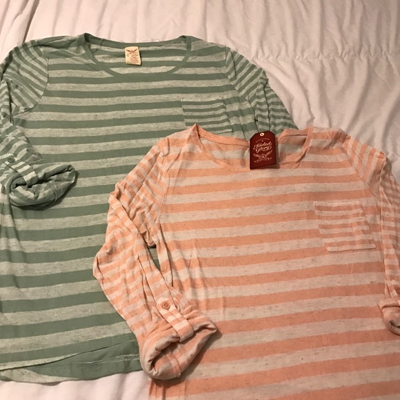 Faded Glory striped shirts
