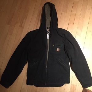 Carhartt black hooded jacket