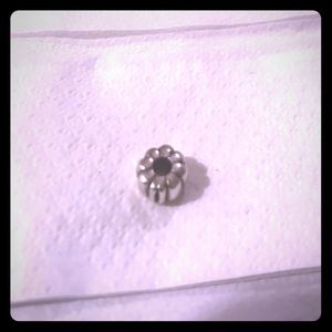 Silver flower Pandora bracelet spacer bead