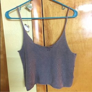 DONATING: Distressed Knit Crop Top