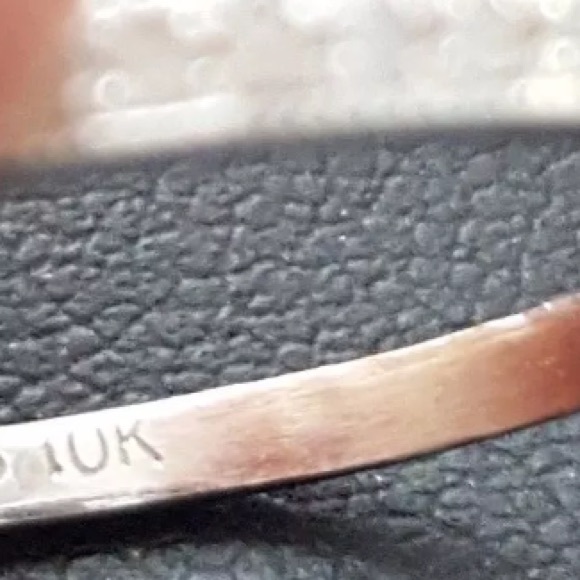 $437 Natural Diamond 10K Gold Eternity Band - Picture 5 of 8