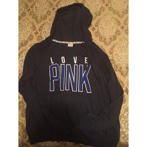PINK VS terry cloth sweatshirt