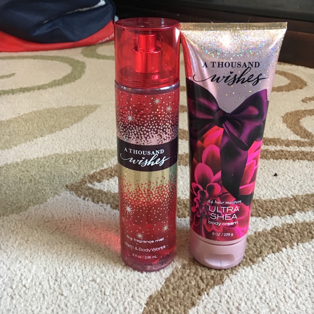 A thousand wishes bath and body works set