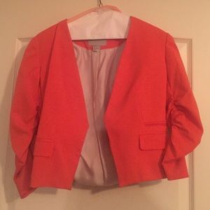 Orange blazer