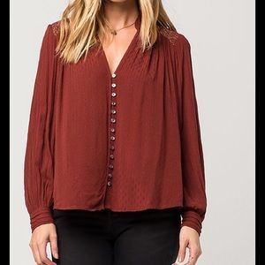 Free People Canyon Rose Buttondown