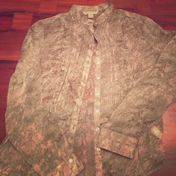 Dress Shirt Sheer.  Runs small
