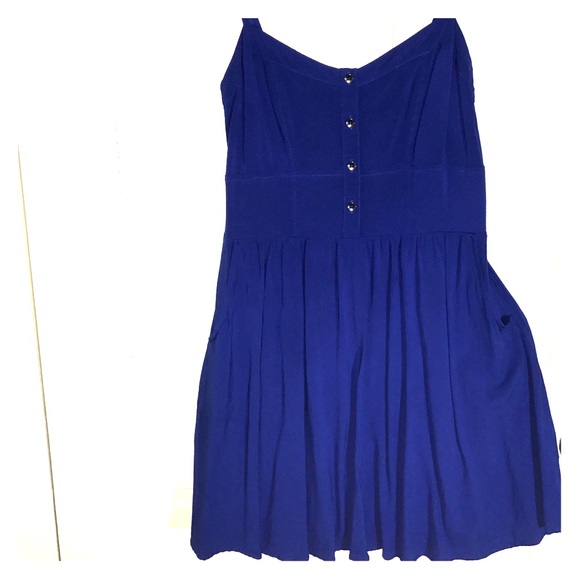 Express blue casual summer dress size Small