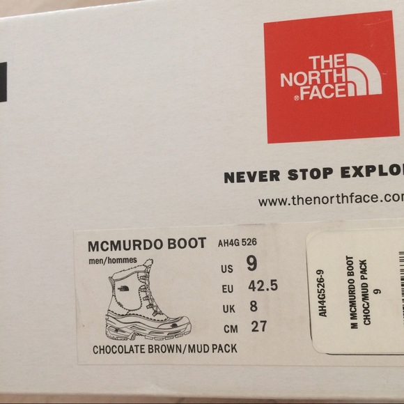 Men's The North Face Men's Mcmurdo Boots - Picture 5 of 5