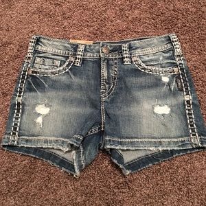 Silver Aiko Shorts