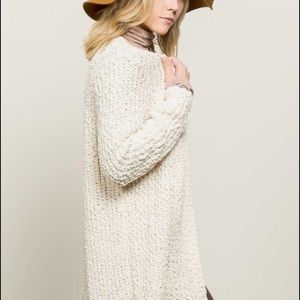 Plush Alpaca tunic knit cardigan