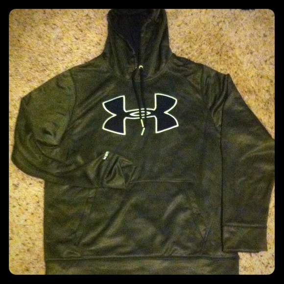Brand new Green Under Armour logo Hoodie