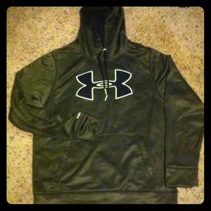 Brand new Green Under Armour logo Hoodie