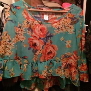 Floral crop top