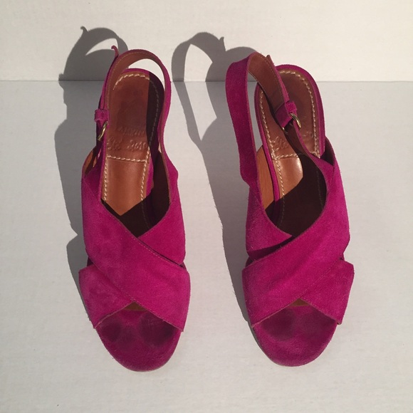 Pre-worn Lavin fuchsia suede heels Size 39