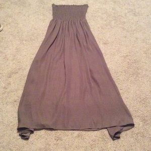 Show me your mumu taupe maxi skirt/dress SM/MED