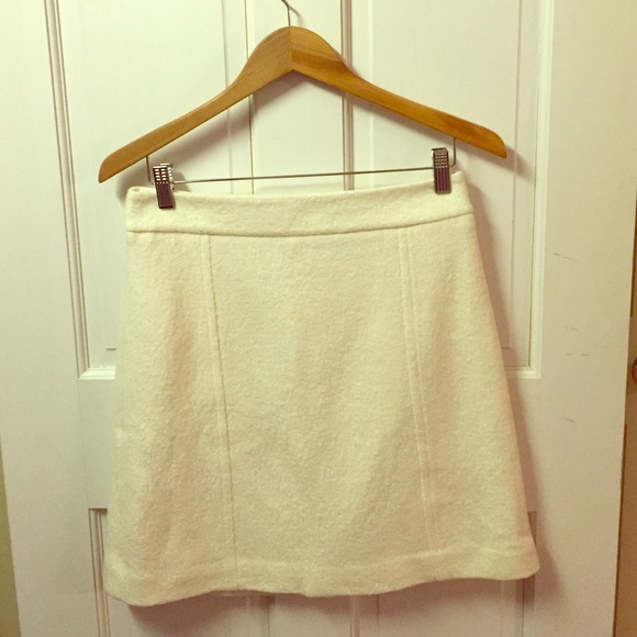 Creamy white winter skirt
