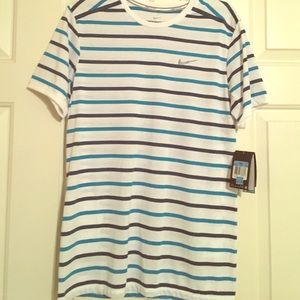 Nike stripped tee shirt