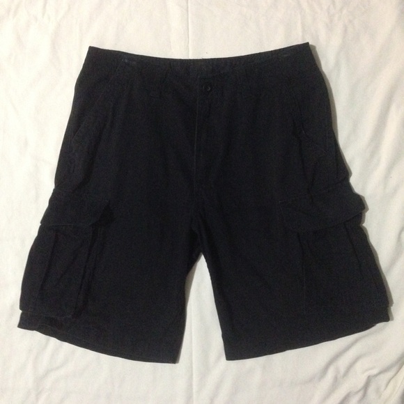 Black Cargo Shorts