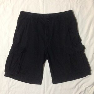 Black Cargo Shorts