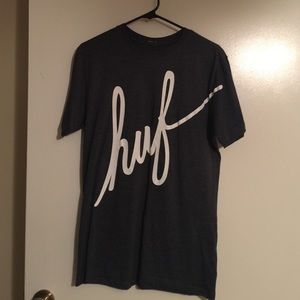 Men's size small HUF tshirt-charcoal grey